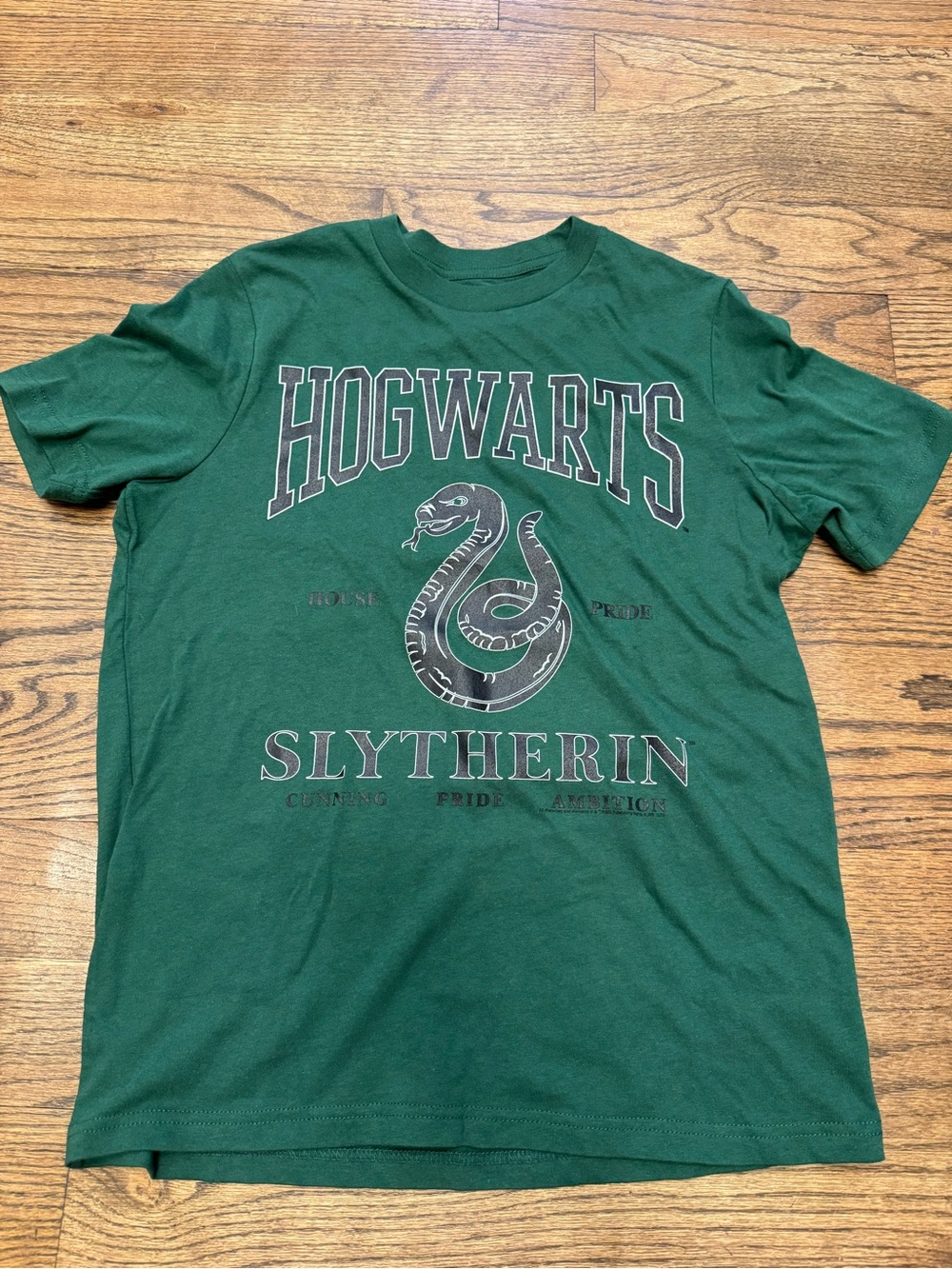 Old Navy Hogwarts Slytherin Graphic T-Shirt XS Green Harry Potter 100% Cotton